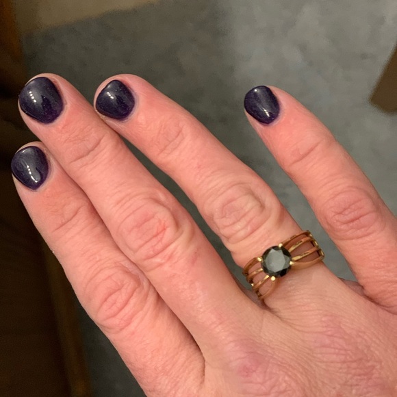 14k Gold 1.3ct Black Diamond Ring Size 6 - Picture 7 of 7